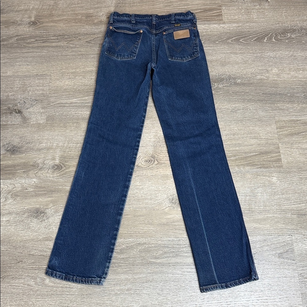 Wrangler Women’s High Rise Straight Leg Jeans Dark Blue Sz 30x34 - Picture 5 of 10